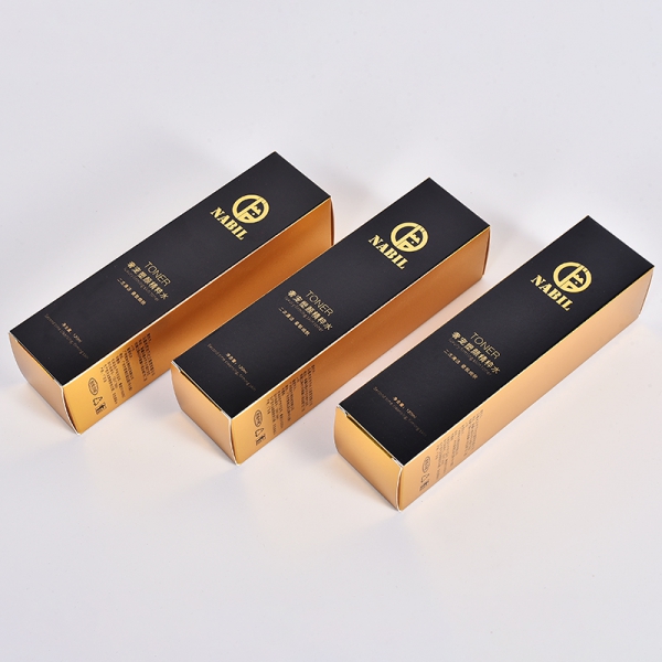 金銀卡化妝品包(bao)裝盒彩盒